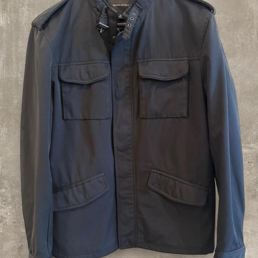 Banana Republic Black Military Jacket